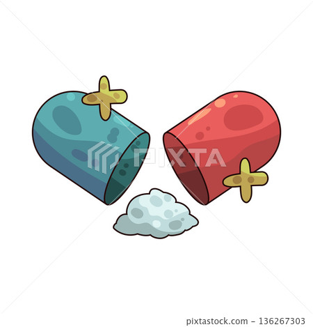 Illustration of capsule Illustration of capsule 136267303