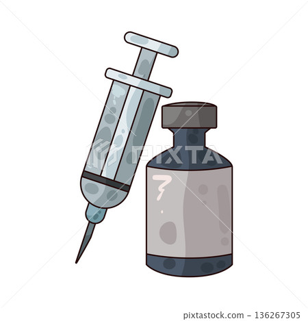 Illustration of vaccine 136267305
