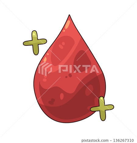 Illustration of blood drop 136267310