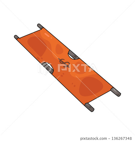 Illustration of stretcher Illustration of stretcher 136267348