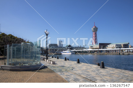 Bayside Place Hakata and the Clock Tower at Hakata Port Bayside Place Hakata and the Clock Tower at Hakata Port 136267547