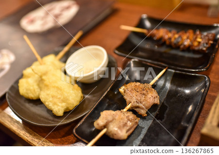 Yakiton skewers Yakiton skewers 136267865
