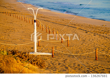 Shower on beach Shower on beach 136267881