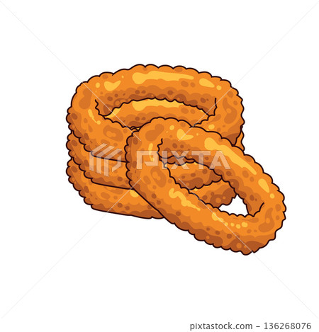 Illustration of onion ring 136268076