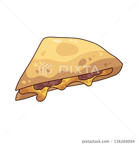 Illustration of quesadilla Illustration of quesadilla 136268084