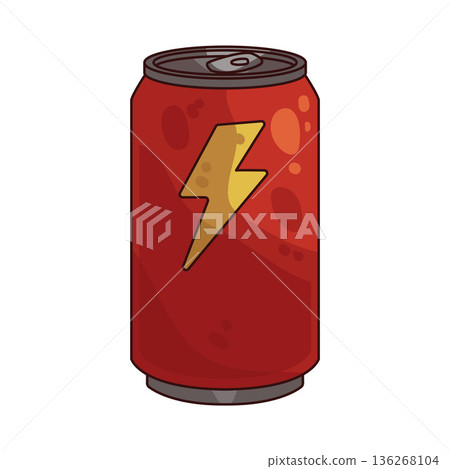 Illustration of soda can 136268104