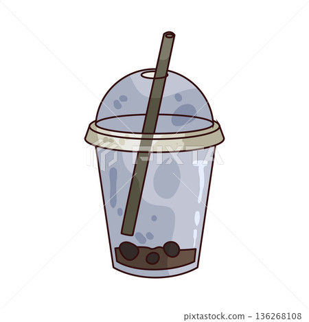 Illustration of plastic cup 136268108