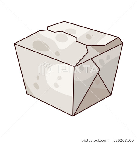 Illustration of Takeaway Box Illustration of Takeaway Box 136268109