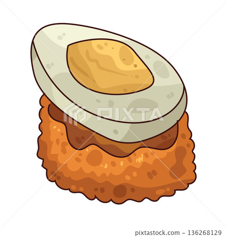 Illustration of scotch egg 136268129
