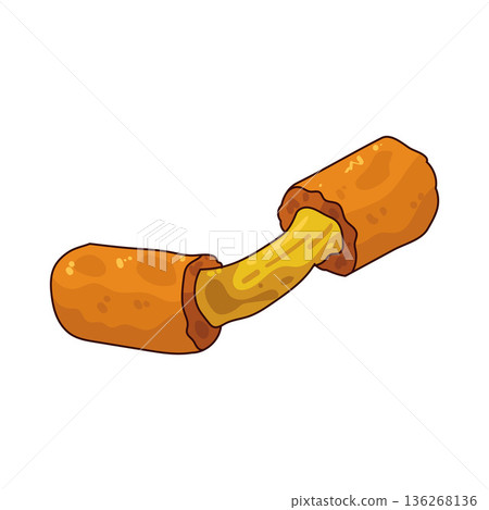Illustration of cheese stick 136268136