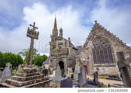parish close church of Tremaouezan, finistere, brittany, france parish close church of Tremaouezan, finistere, brittany, france 136268996