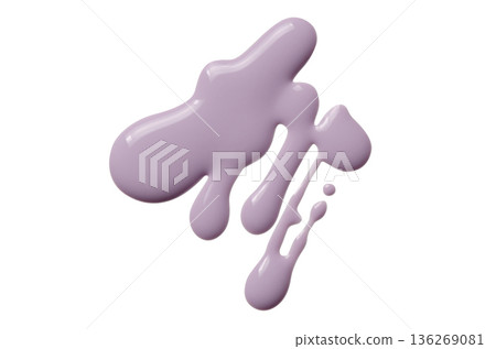 A sample of matte nail polish. Isolated on a white background. 136269081