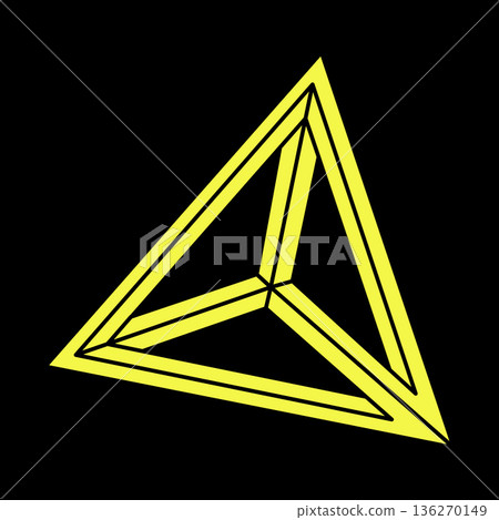 Impossible shapes. Sacred geometry figure. Optical illusion. Abstract eternal geometric object. Impossible endless outline shapes. Op art. Impossible geometry shape on a black background. Escher style Impossible shapes. Sacred geometry figure. Optical illusion. Abstract eternal geometric object. Impossible endless outline shapes. Op art. Impossible geometry shape on a black background. Escher style 136270149