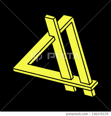 Optical illusion shapes. Optical art objects. Impossible figures. Sacred geometry. Escher paradox. Optical illusion shapes. Optical art objects. Impossible figures. Sacred geometry. Escher paradox. 136270170