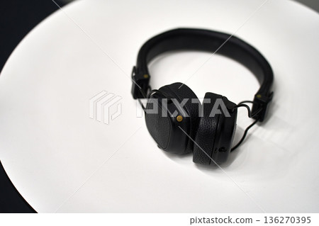 Over-Ear Headphones on White Background 136270395