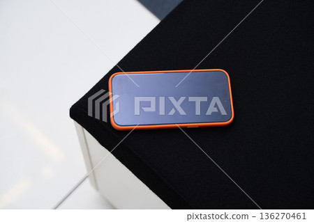 Modern Smartphone on Black Background 136270461