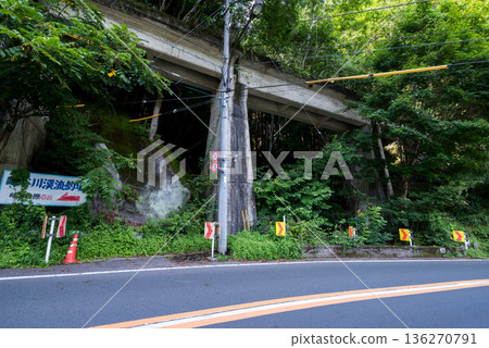 [Ogouchi Line] A bridge on the abandoned railway line running parallel to the national highway 136270791