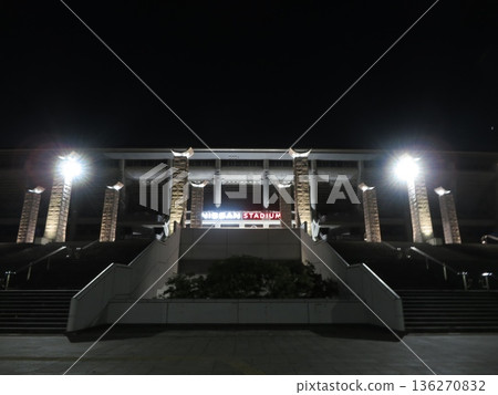 Nissan Stadium at night Nissan Stadium at night 136270832