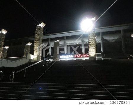 Nissan Stadium at night Nissan Stadium at night 136270834