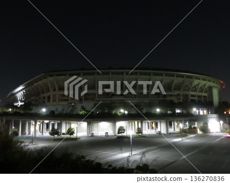 Nissan Stadium at night Nissan Stadium at night 136270836