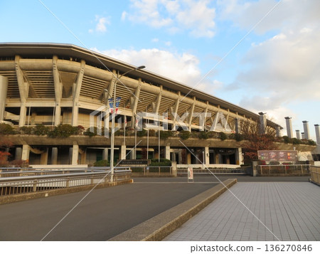 Nissan Stadium sunset Nissan Stadium sunset 136270846