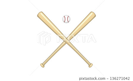 棒球球和球棒 棒球球和球棒 136271042