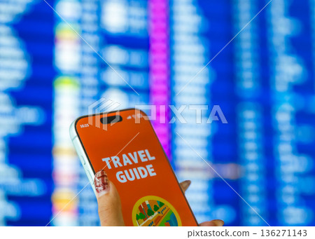 Check your travel guide on your smartphone. Photo courtesy of Kansai International Airport (KIX) 136271143
