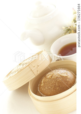 竹蒸籠裡的馬來茶 136271664
