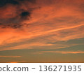 Red post-typhoon sky before sunset 136271935