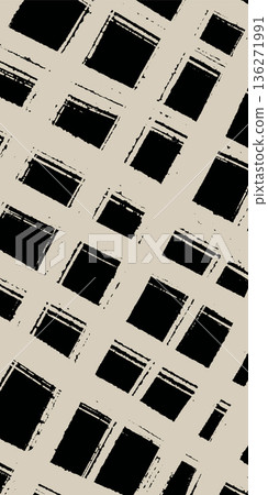 Abstract White Grid Brush Stroke Lattice Pattern 136271991