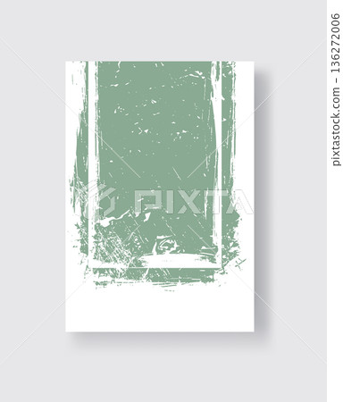 Abstract ink brush banners with grunge effect 136272006