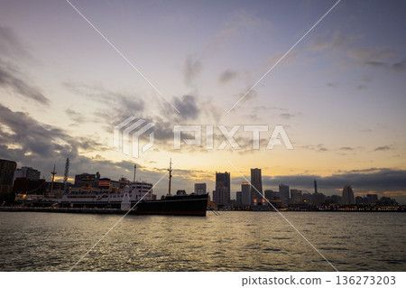 Hikawa Maru and the sunset sky Hikawa Maru and the sunset sky 136273203