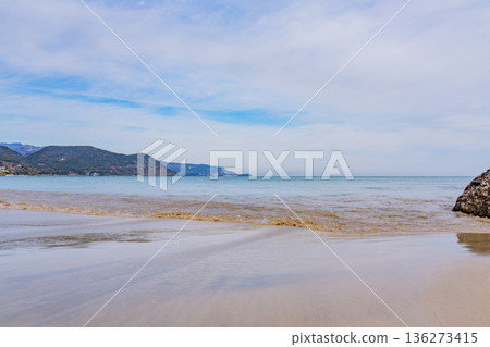 (靜岡縣)伊豆白濱海灘,海灘,冬季 (靜岡縣)伊豆白濱海灘,海灘,冬季 136273415