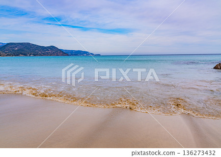(Shizuoka Prefecture) Izu Shirahama Beach, Beach, Winter 136273432