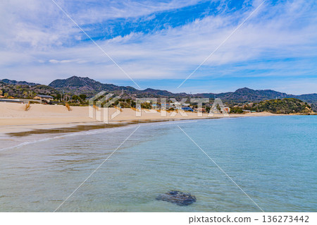 (Shizuoka Prefecture) Izu Shirahama Beach, Beach, Winter (Shizuoka Prefecture) Izu Shirahama Beach, Beach, Winter 136273442