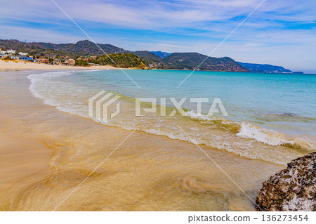 (Shizuoka Prefecture) Izu Shirahama Beach, Beach, Winter (Shizuoka Prefecture) Izu Shirahama Beach, Beach, Winter 136273454