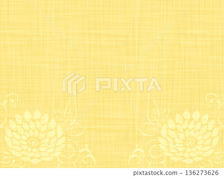 Japanese pattern _ Japanese chrysanthemum kimono fabric _ background material 136273626
