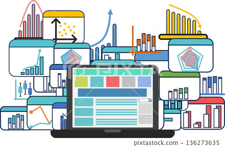 Data analysis illustration 136273635