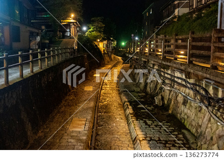 Ryujin Onsen night view Ryujin Onsen night view 136273774