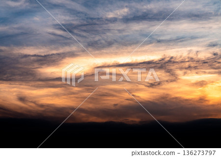 Cloudy sky Cloudy sky 136273797