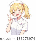 Peace Nurse with a gentle smile 136273974