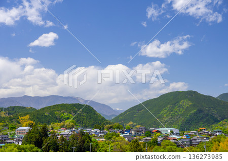 山梨縣身延町的景色 136273985