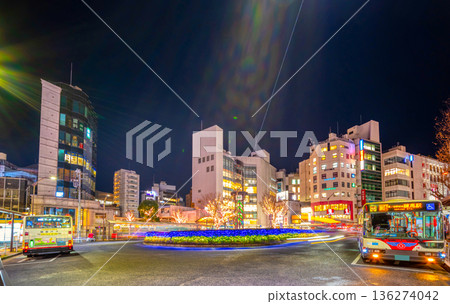 Tokyo night view, JR Ogikubo Station Tokyo night view, JR Ogikubo Station 136274042