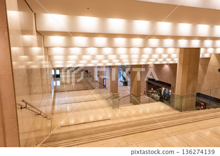 Descending the stairs at Tokyo Opera City in Nishi-Shinjuku, Shinjuku Ward, Tokyo Descending the stairs at Tokyo Opera City in Nishi-Shinjuku, Shinjuku Ward, Tokyo 136274139