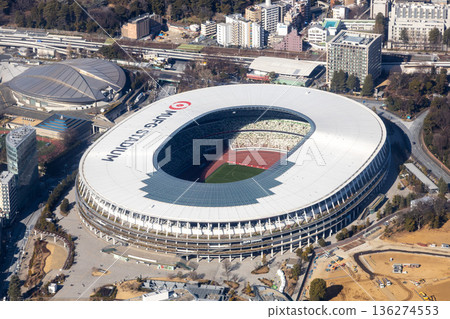 Aerial photograph near the National Stadium 136274553