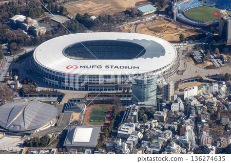Aerial photograph near the National Stadium 136274635
