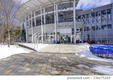 Tomakomai City Midorigaoka Park Observatory in Winter 136275263