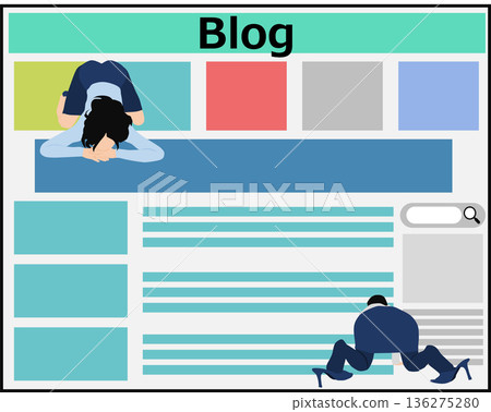 Blogging illustrations Blogging illustrations 136275280