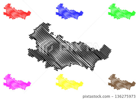 Baden district (Republic of Austria or osterreich, Lower Austria or Niederosterreich state) map vector illustration, scribble sketch Bezirk Baden map Baden district (Republic of Austria or osterreich, Lower Austria or Niederosterreich state) map vector illustration, scribble sketch Bezirk Baden map 136275973