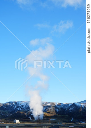 Geothermal power plant in Iceland 136275989